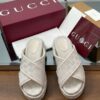 GG Women’s  platform sandal cream