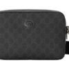 Gucci Interlocking G Shoulder Bag GG Supreme Canvas Black/Grey